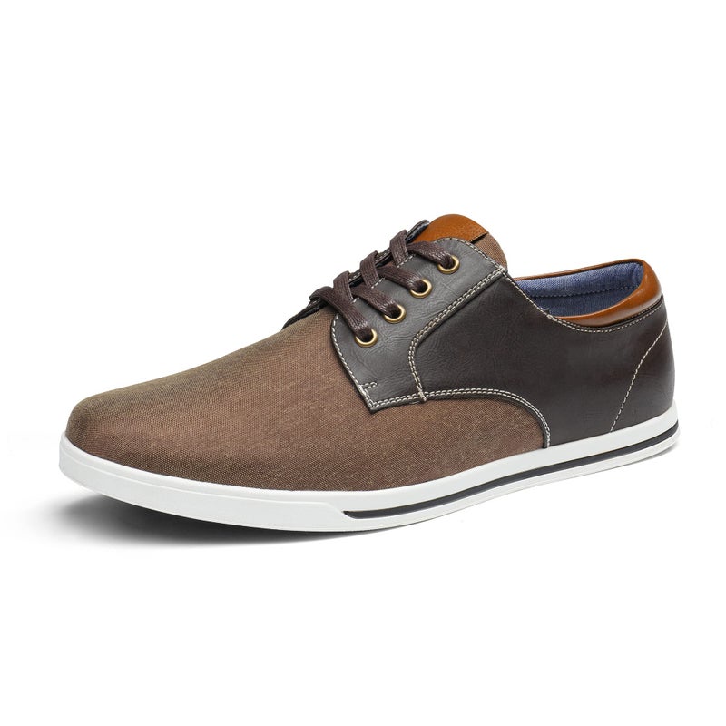 Bruno Marc Men's Oxfords Sneakers Casual Dress Shoes,Size 10,Dark/Brown,RIVERA-01 - Image 1